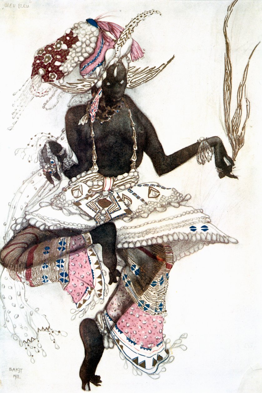 Costume di Bayadere per Le Dieu Bleu, 1911 da Leon Bakst