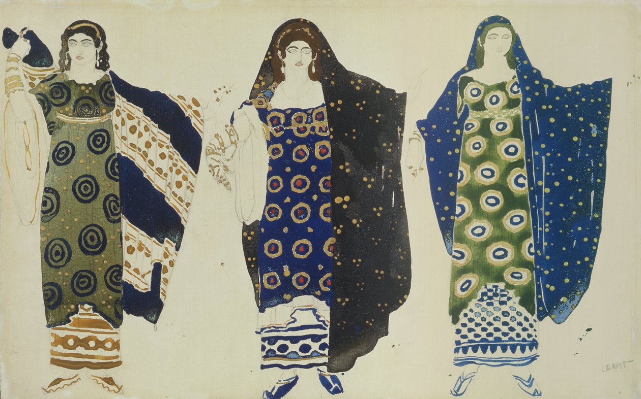 Costume per Edipo a Colono di Sofocle, 1904 da Leon Bakst