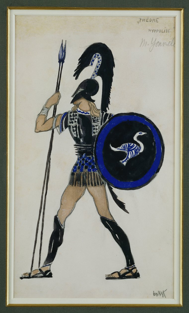 Costume per Ippolito da "Fedra" da Leon Bakst