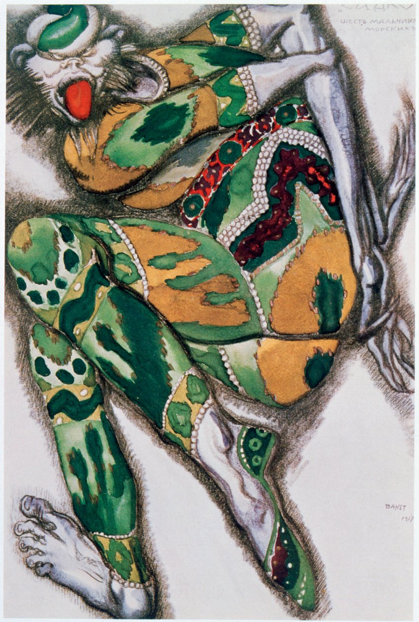Costume per Seefenfel, da Sadko da Leon Bakst