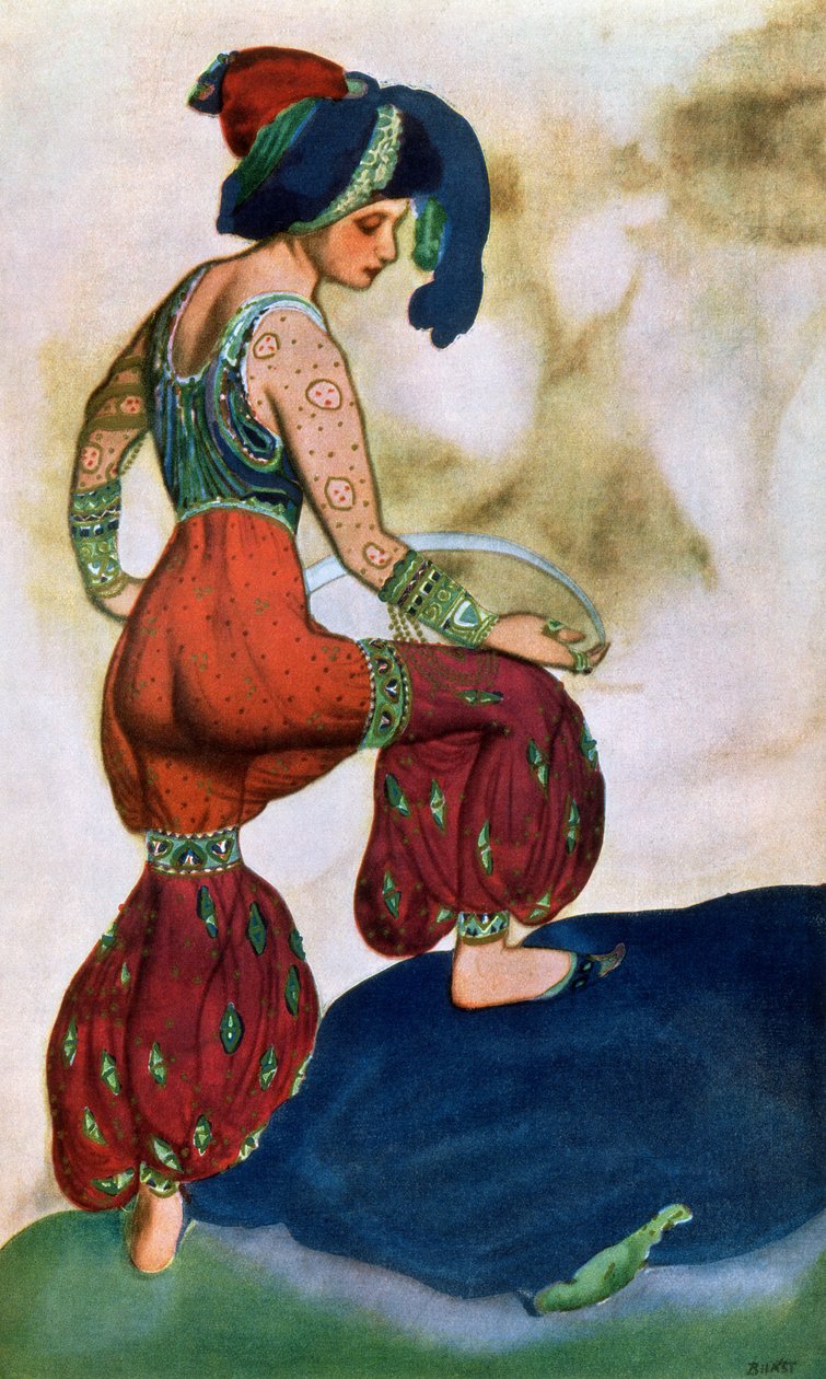 Costume per il Sultano Rosso, da Sheherazad da Leon Bakst