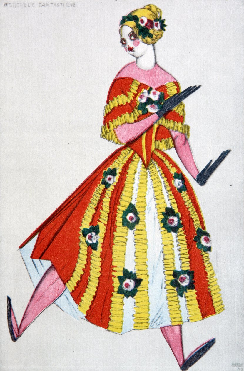 Costume per il balletto Il negozio di giocattoli magici di G. Rossini da Leon Bakst