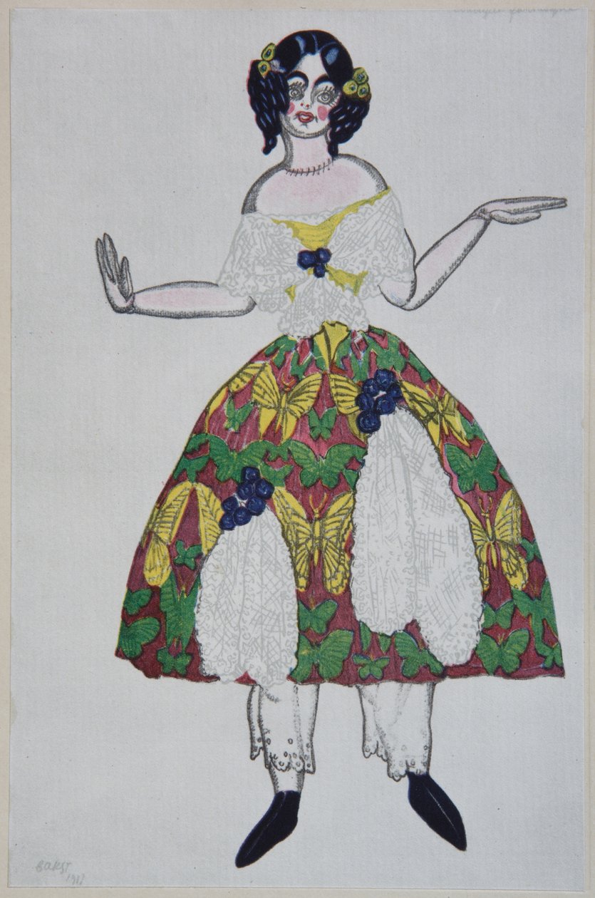 Costume per il balletto Il Negozio di Giocattoli Magici di G. Rossini da Leon Bakst