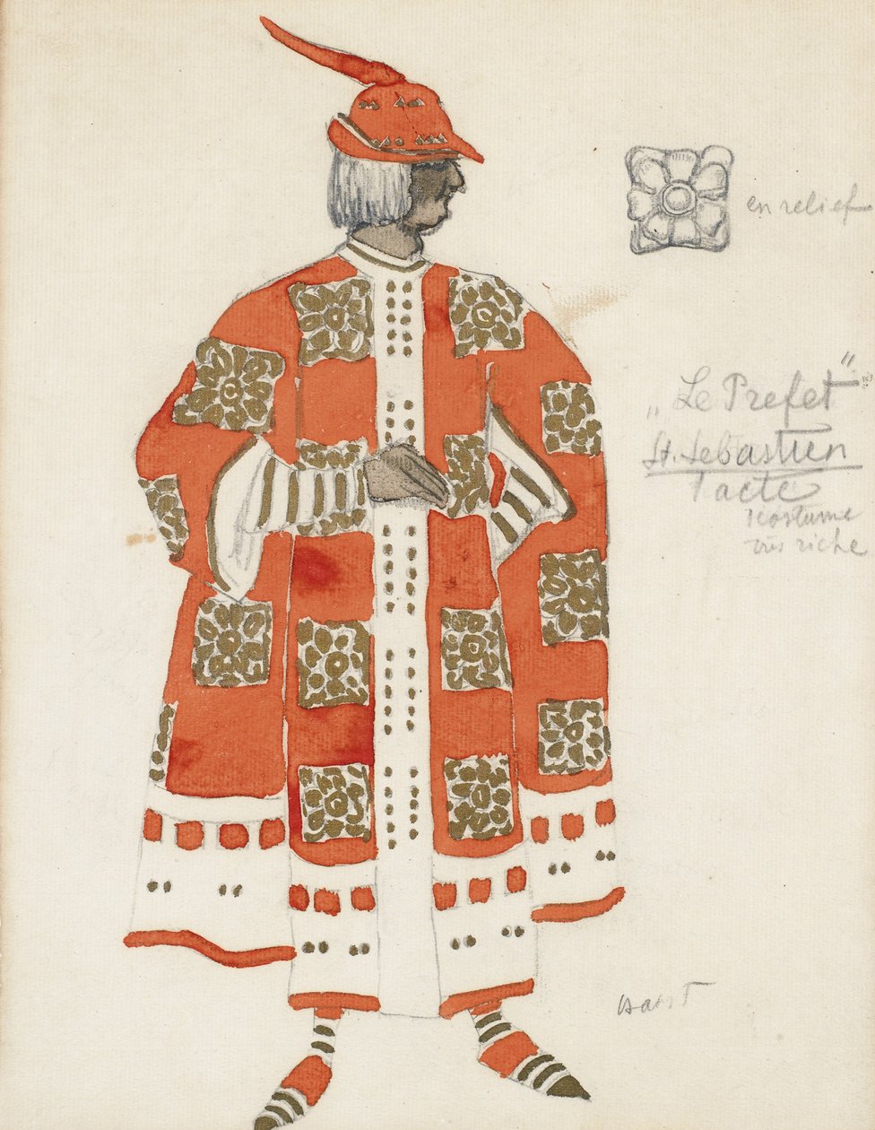 Costume per il dramma Il Martirio di San Sebastiano di Gabriele D