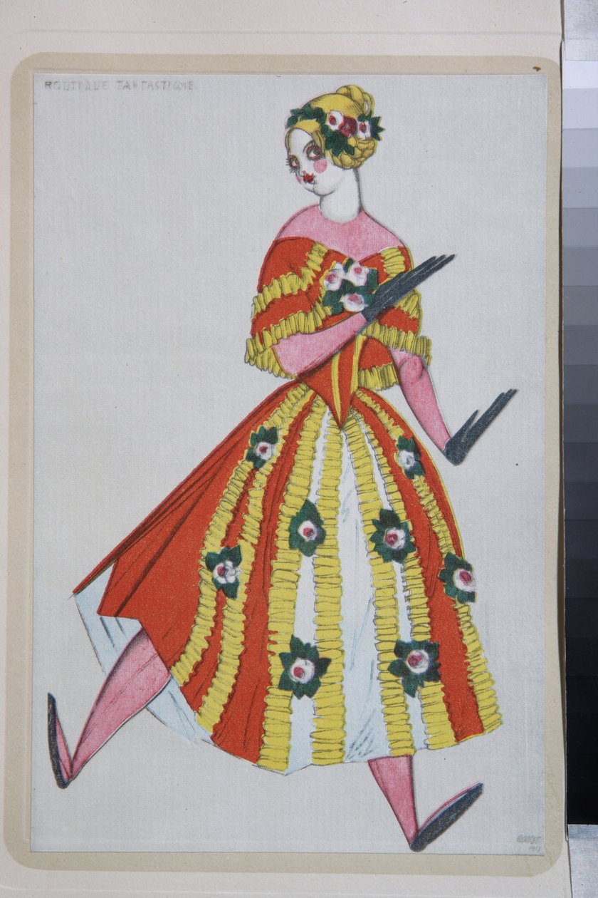 Costume per il balletto "La Boutique Fantasque" diretto da Gioachino Rossini da Leon Bakst