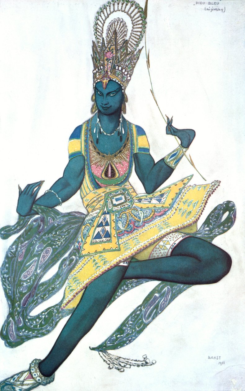Le Dieu Bleu, costume per balletto, 1911 da Leon Bakst
