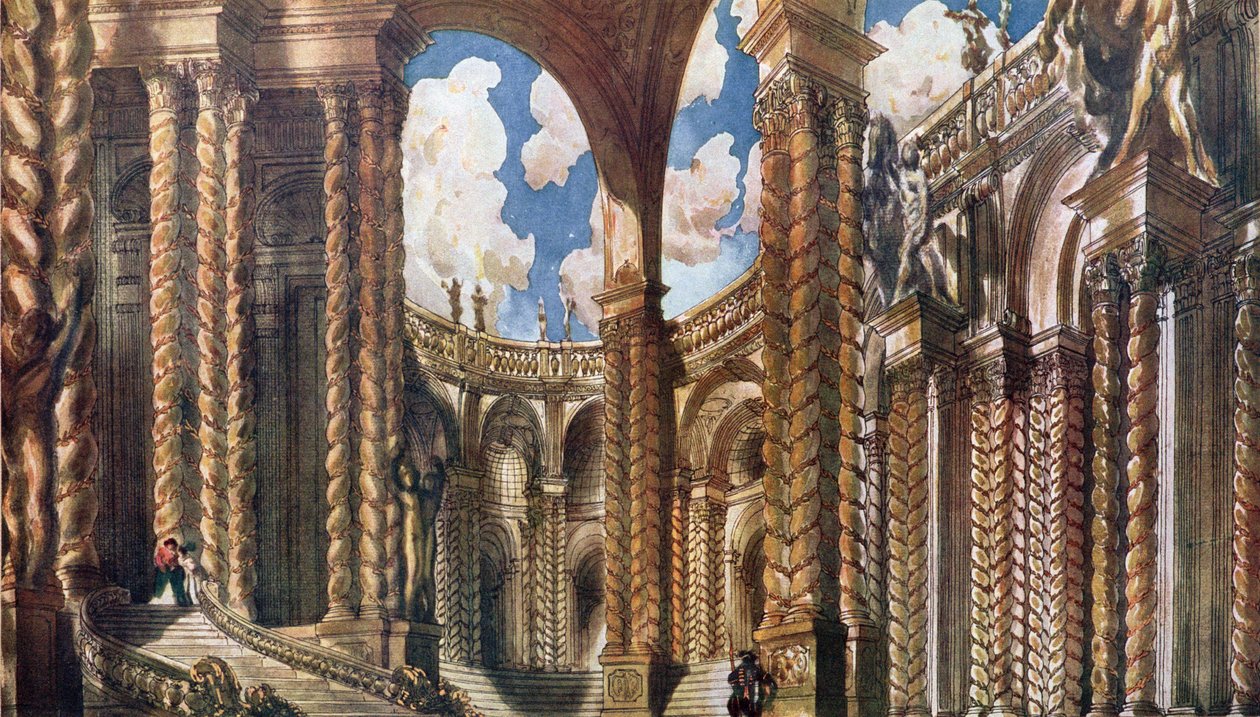 Scenografia per il fidanzamento, da La bella addormentata da Leon Bakst