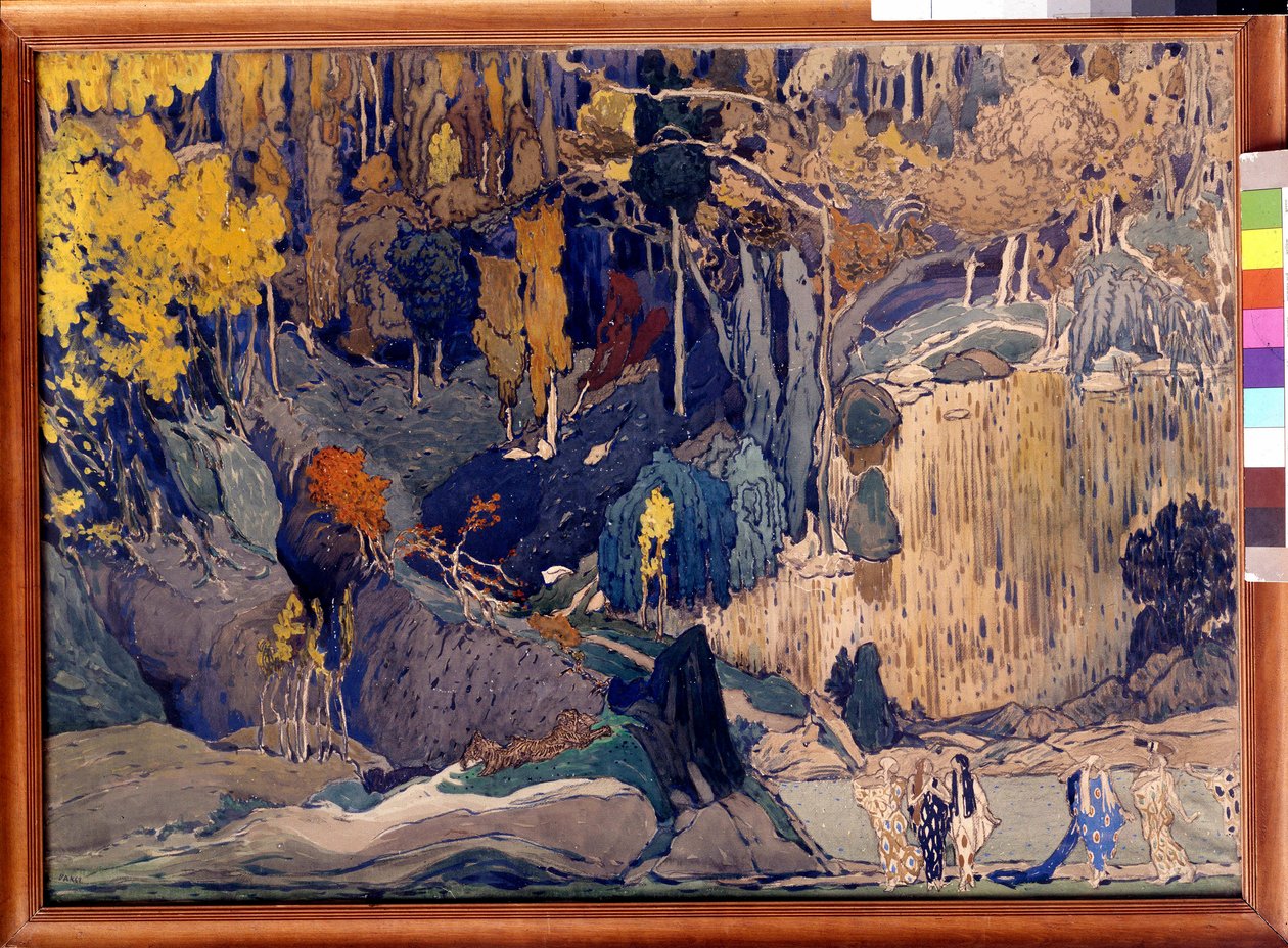 Scenografia per "Preludio al pomeriggio di un fauno" da Leon Bakst