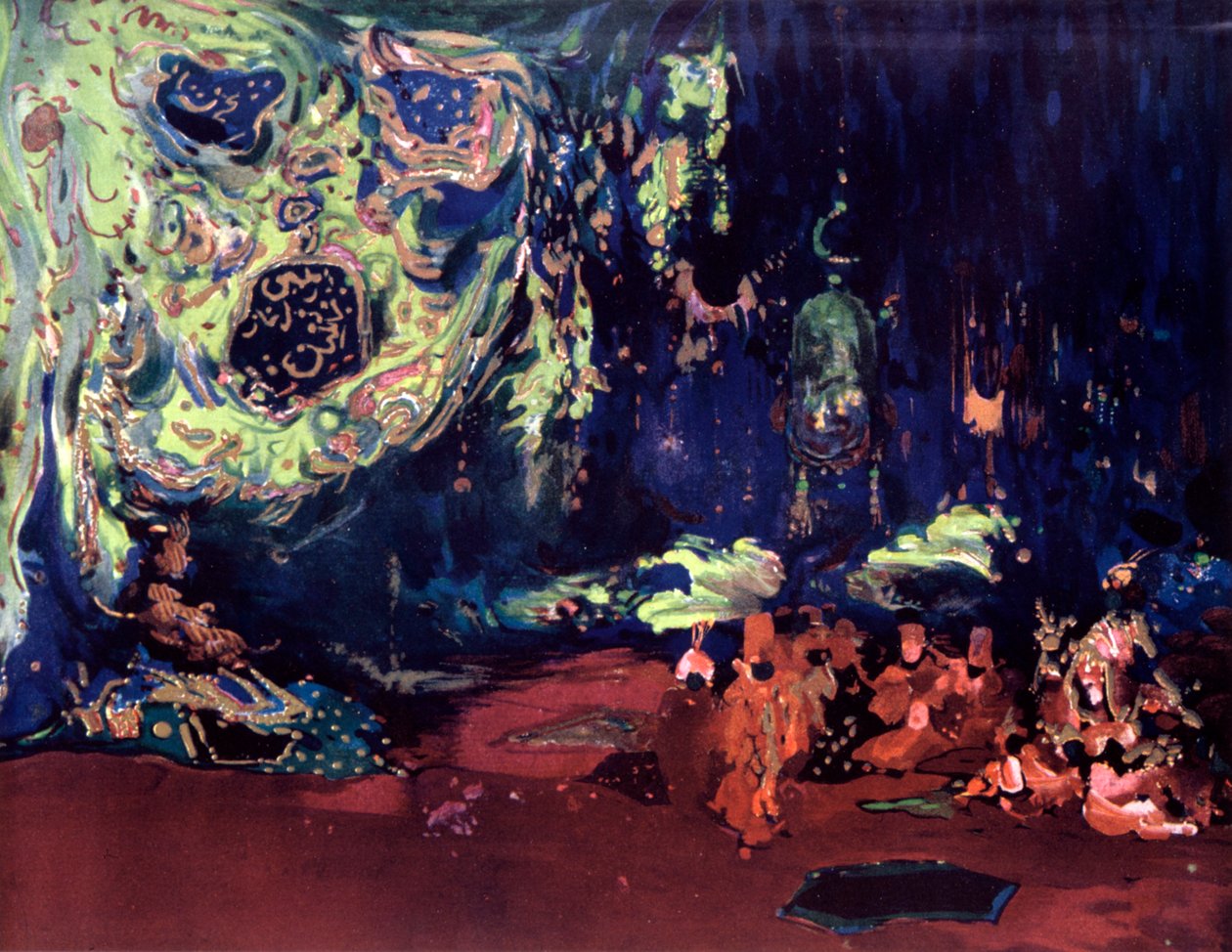 Scenografia per il balletto Scheherazade, c1913 da Leon Bakst