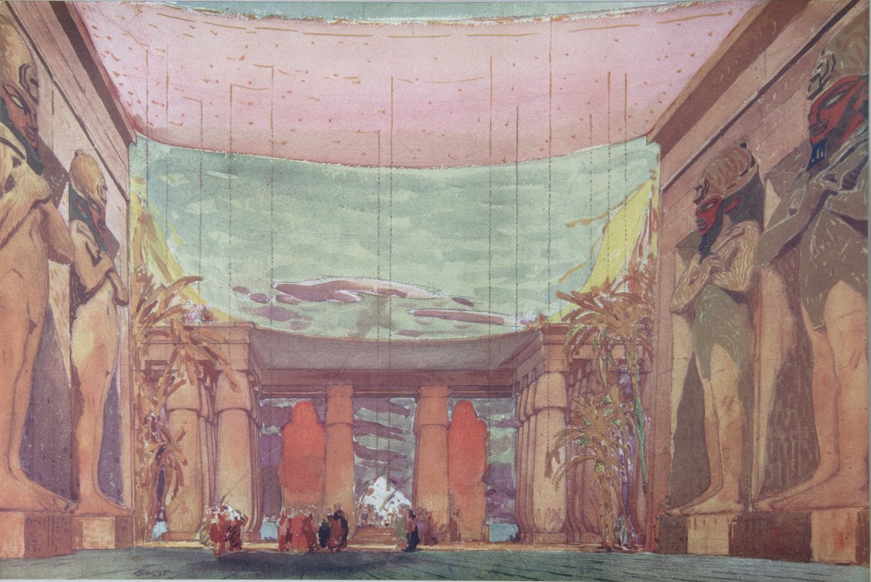 Scenografia per il balletto Cleopatra da Leon Bakst
