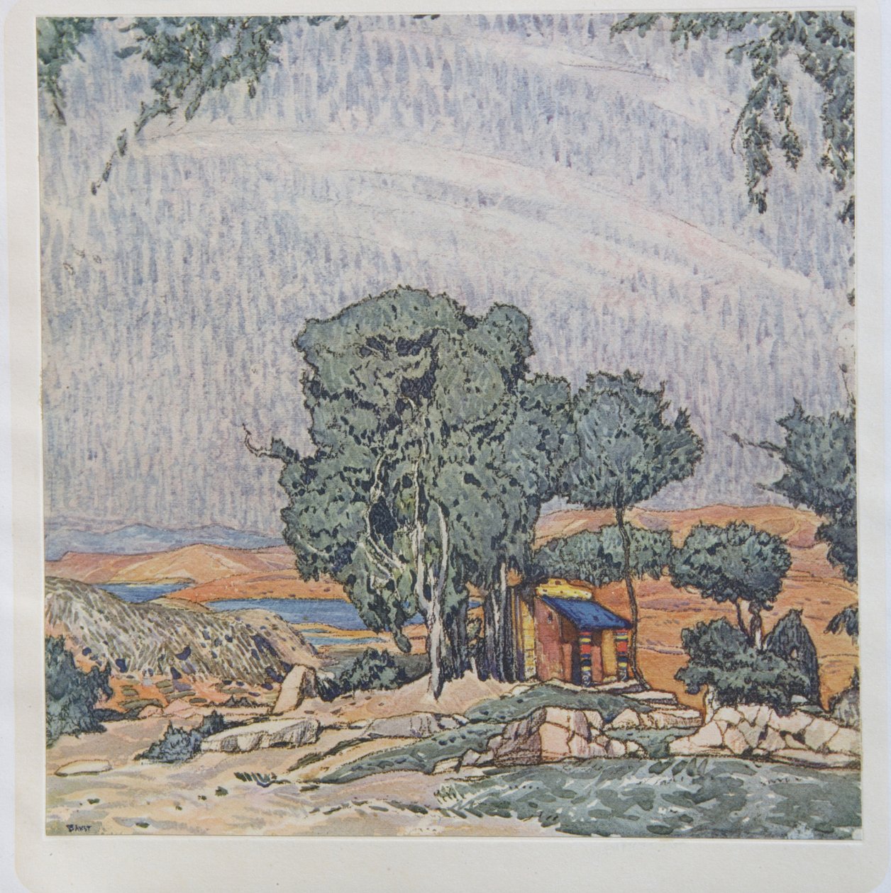 Scenografia per il balletto Hélène de Sparte di E. Verhaeren e D. de Séverac, 1912 da Leon Bakst