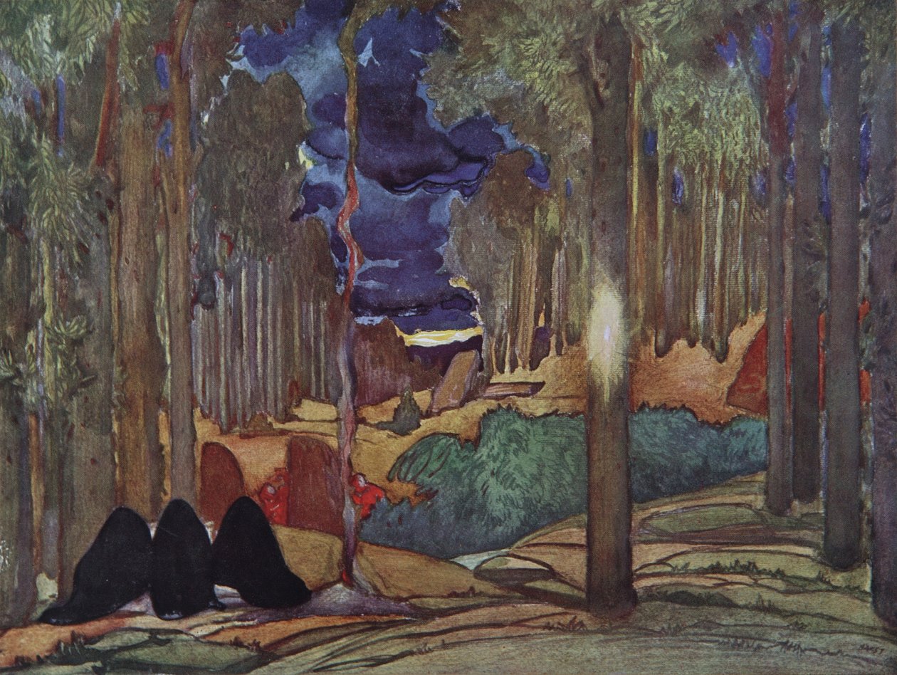 Scenografia per il dramma Il martirio di San Sebastiano di Gabriele D