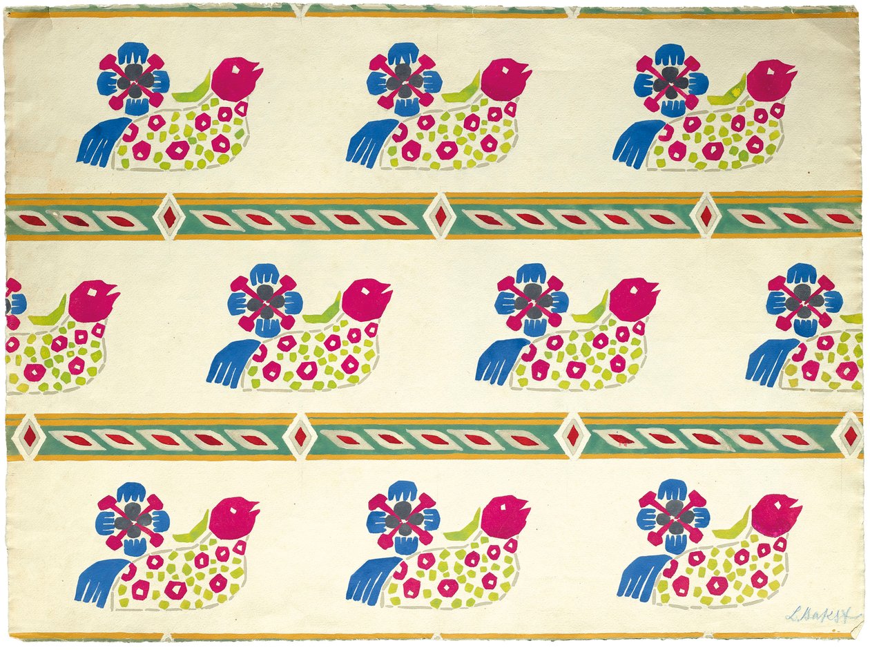 Design tessile, inizio XX secolo da Leon Bakst