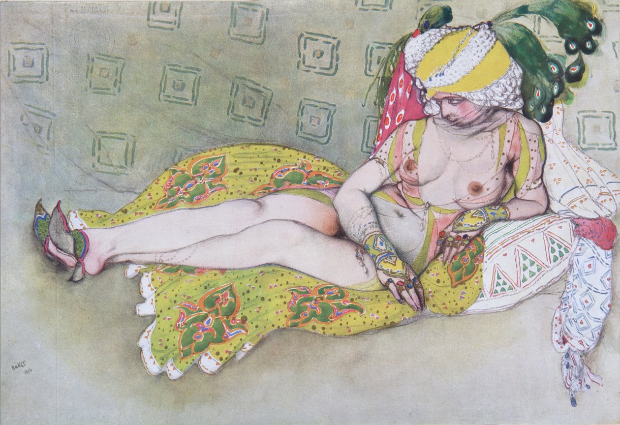 La Moglie del Sultano Giallo, 1916 da Leon Bakst
