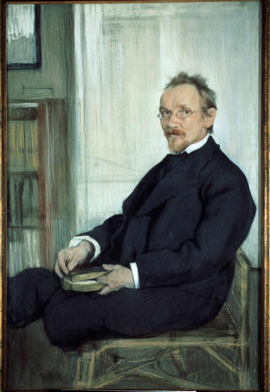 Ritratto dello scrittore e filosofo Vasily Vasilievich Rozanov (1856-1919) da Leon Bakst