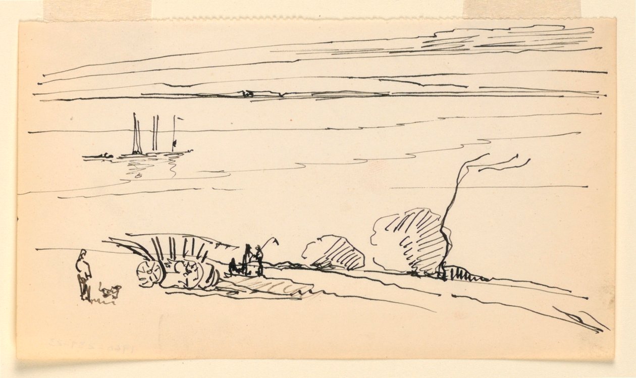 Paesaggio con fiume da Leon Dabo
