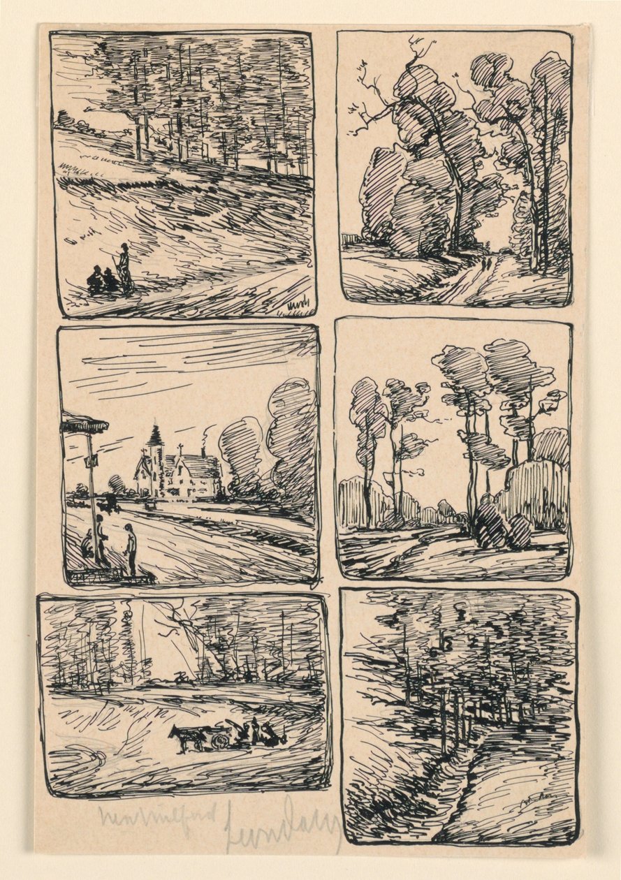 Sei Studi di Paesaggio, New Milford da Leon Dabo