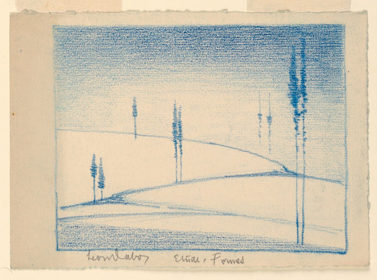 Paesaggio innevato da Leon Dabo