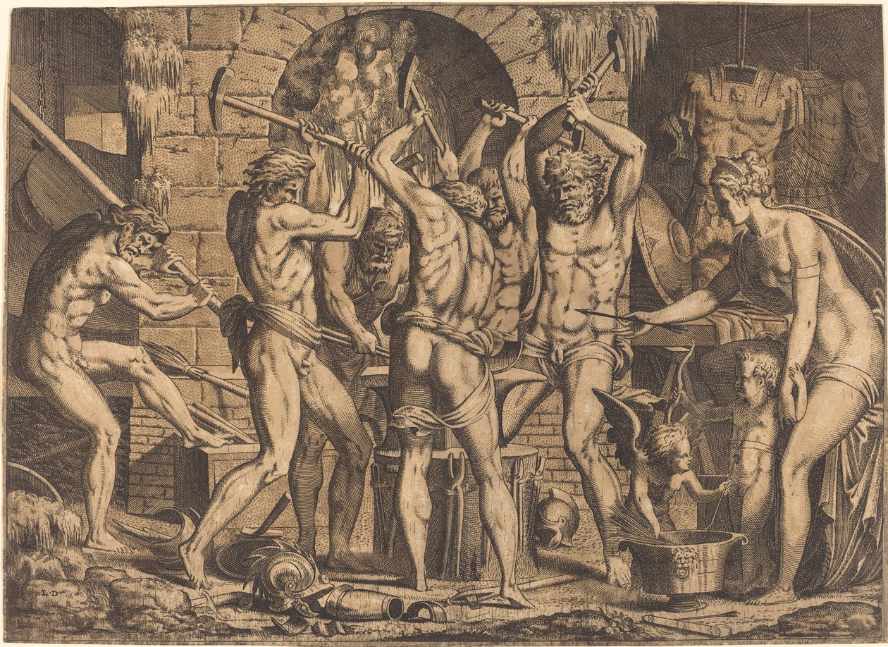 Venere alla Fucina di Vulcano da Leon Davent