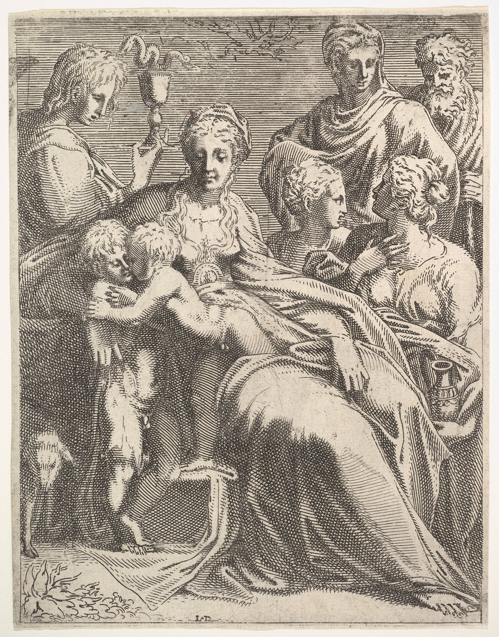 Vergine con Bambino e santi, ca. 1550-56 da Leon Davent