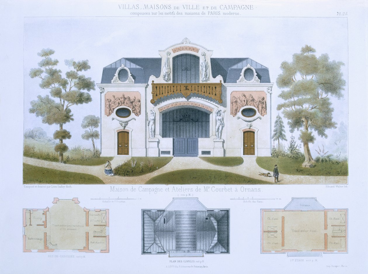 Casa e laboratori del Sig. Courbet a Ornans, da 
