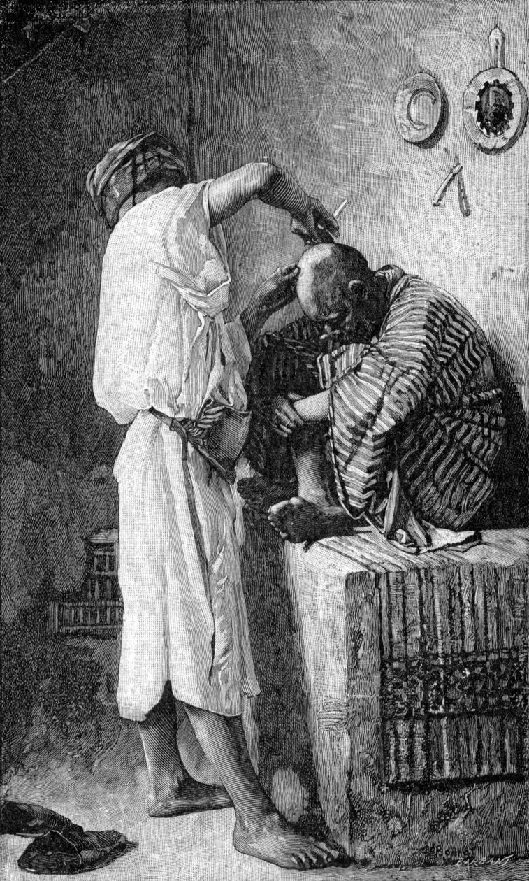 Un barbiere a Istanbul da Leon Joseph Florentin (after) Bonnat