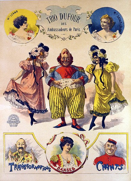 Poster del Trio DuFour da Leon Louis Oury