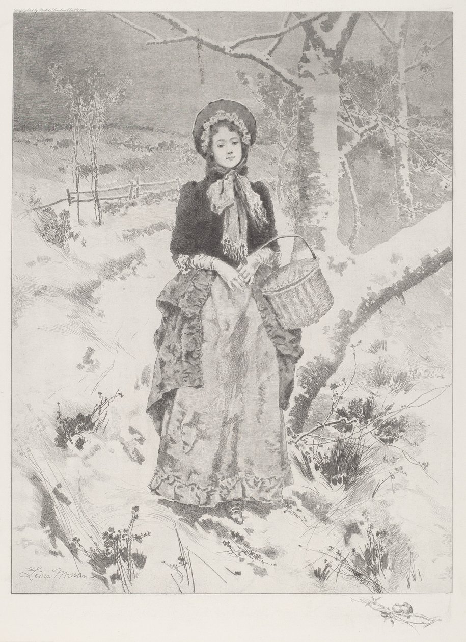 Ragazza in Costume da Contadina da Leon Moran