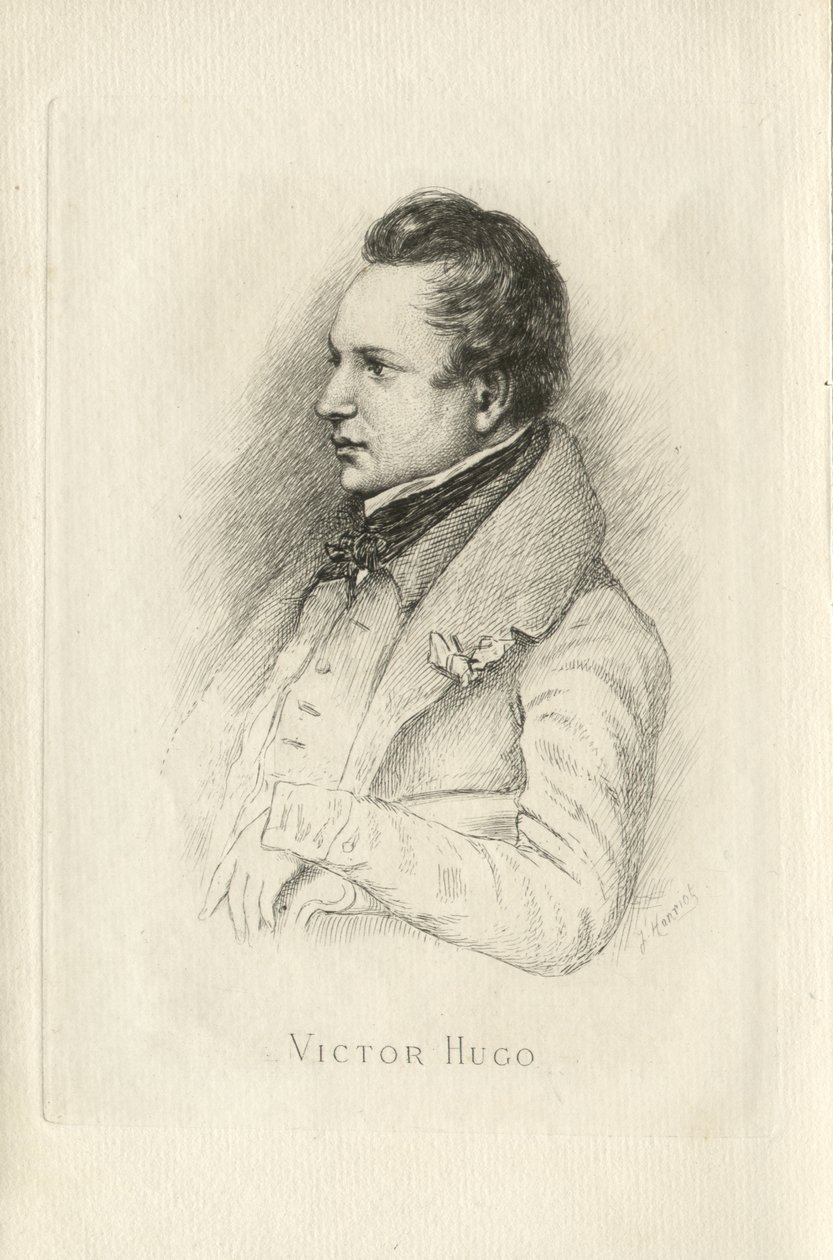 Ritratto di Victor Hugo 1802-1885 da Leon Noel
