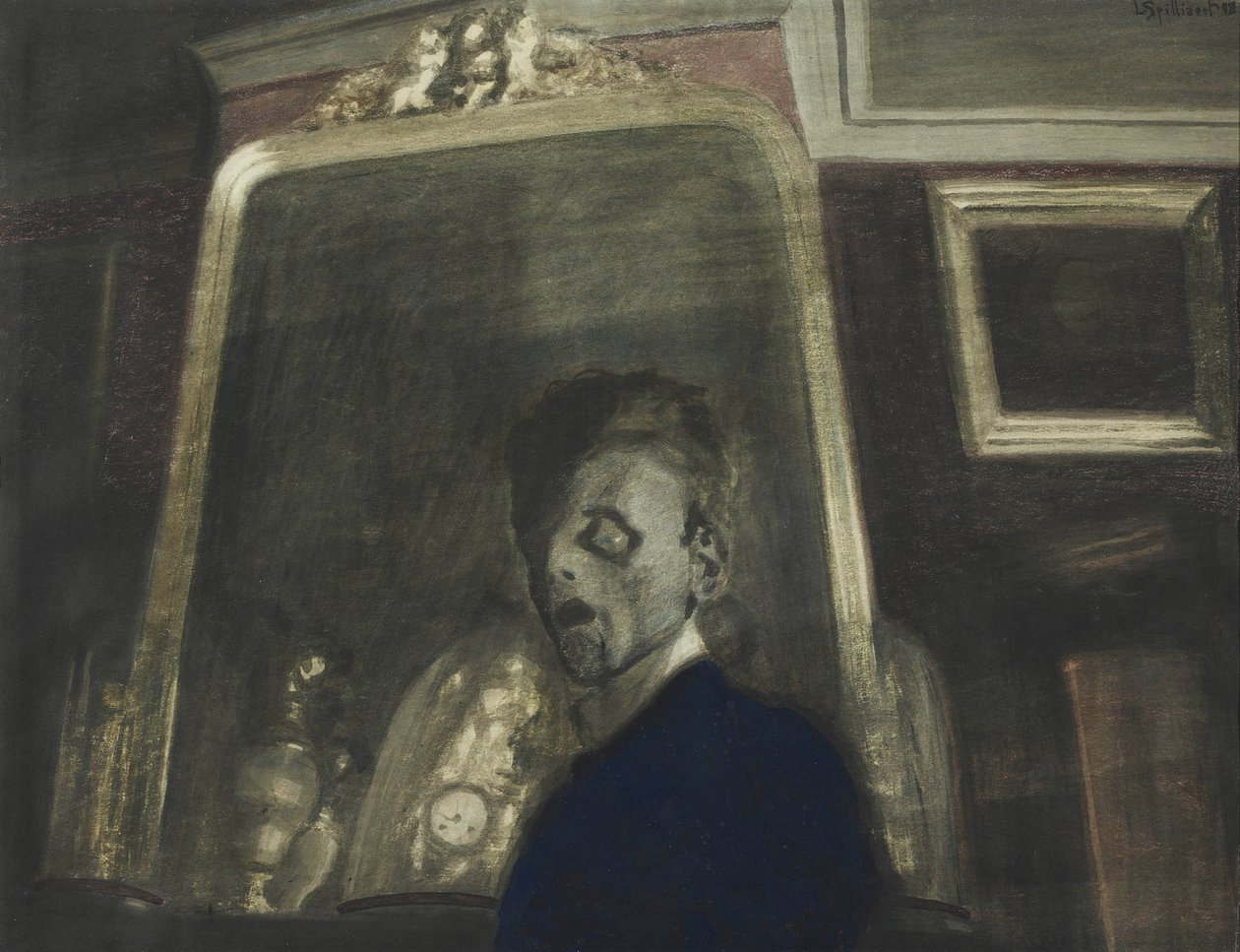Autoritratto davanti allo specchio da Leon Spilliaert