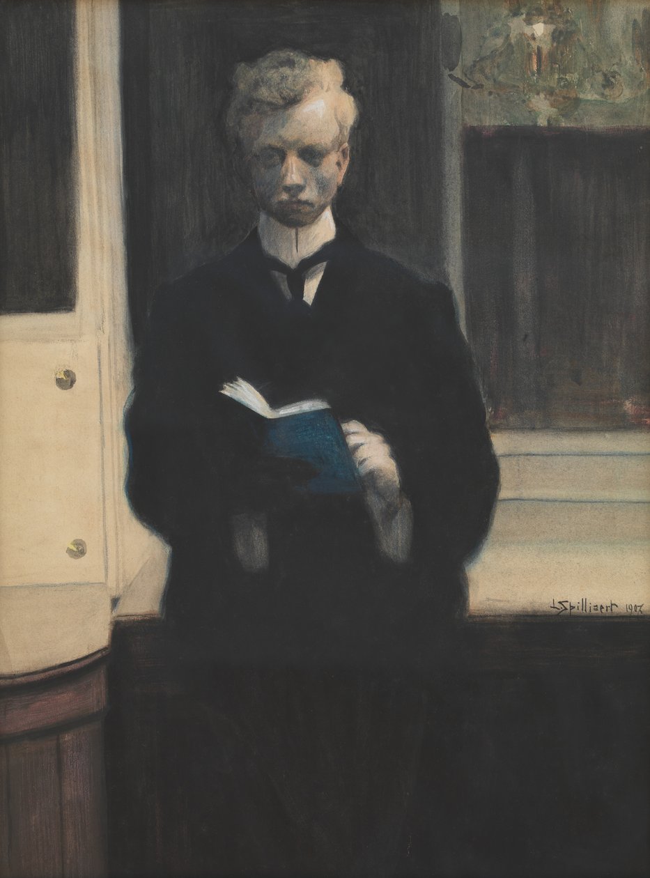 Autoritratto con taccuino blu da Leon Spilliaert