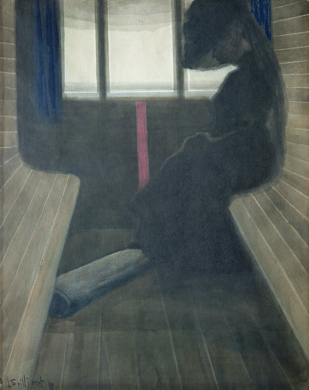 La donna sul treno, La vedova da Leon Spilliaert