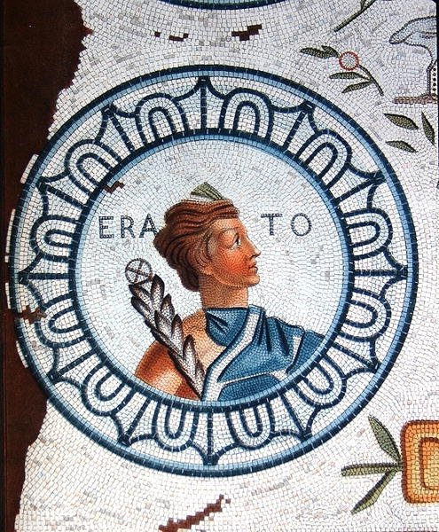 Erato, Musa della Poesia e della Poesia Lirica da Leon de (after) Laborde