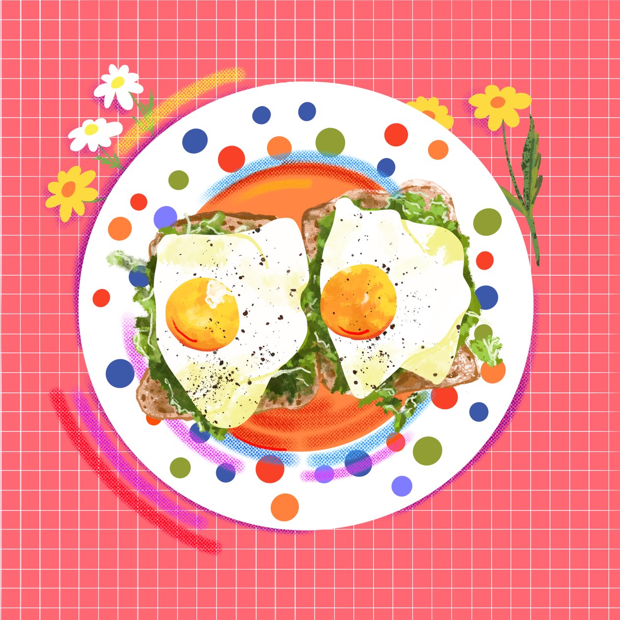 Morsi del mattino, 2025 (digitale) da Leona Tsiara