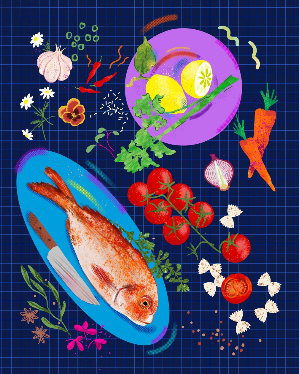 Palette of Flavor, 2025 (digital) da Leona Tsiara