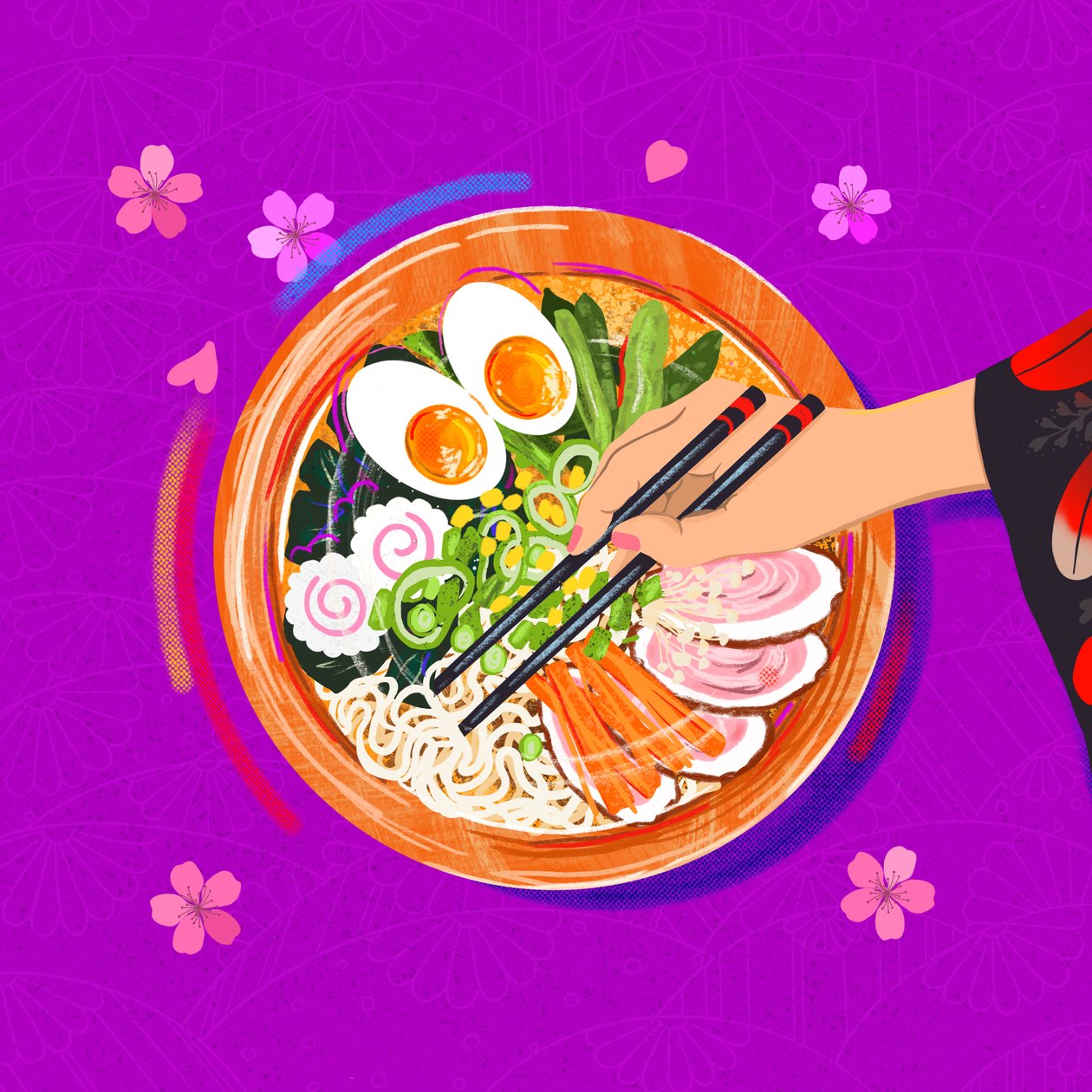 Ramen Bliss, 2025 (digitale) da Leona Tsiara