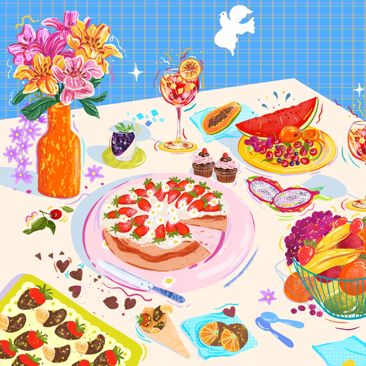 Dolci piaceri, 2025 (digitale) da Leona Tsiara