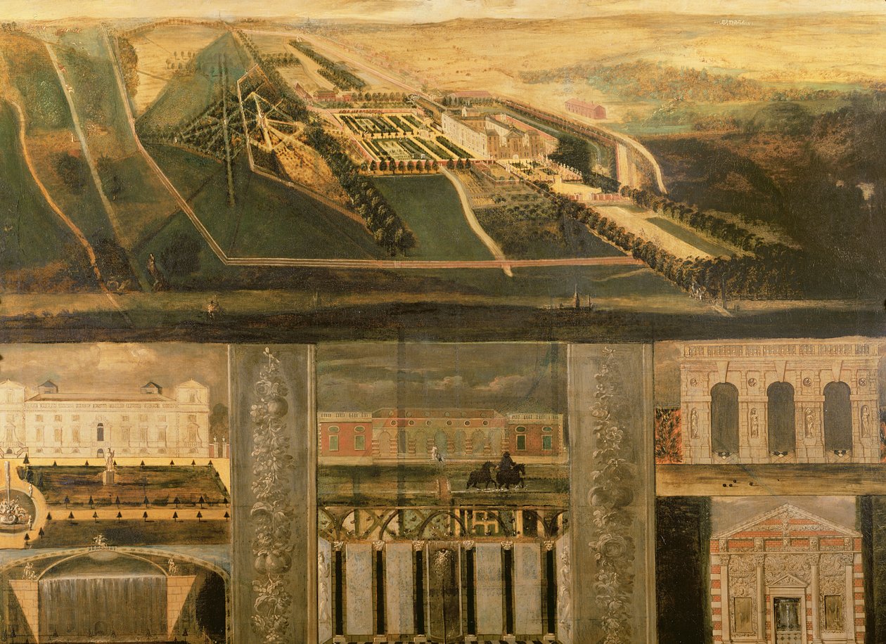 Veduta topografica di Wilton da Leonard Knyff