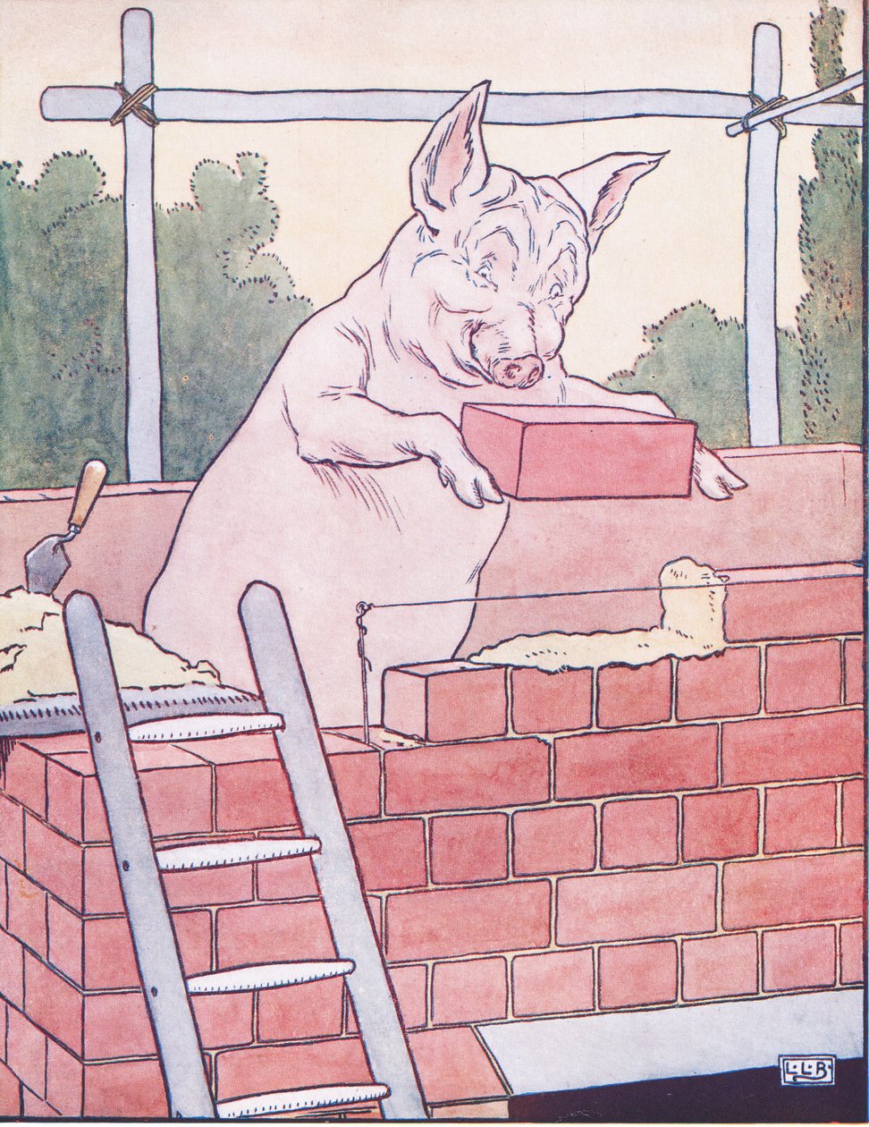 Il terzo porcellino costruì la sua casa di mattoni da Leonard Leslie Brooke