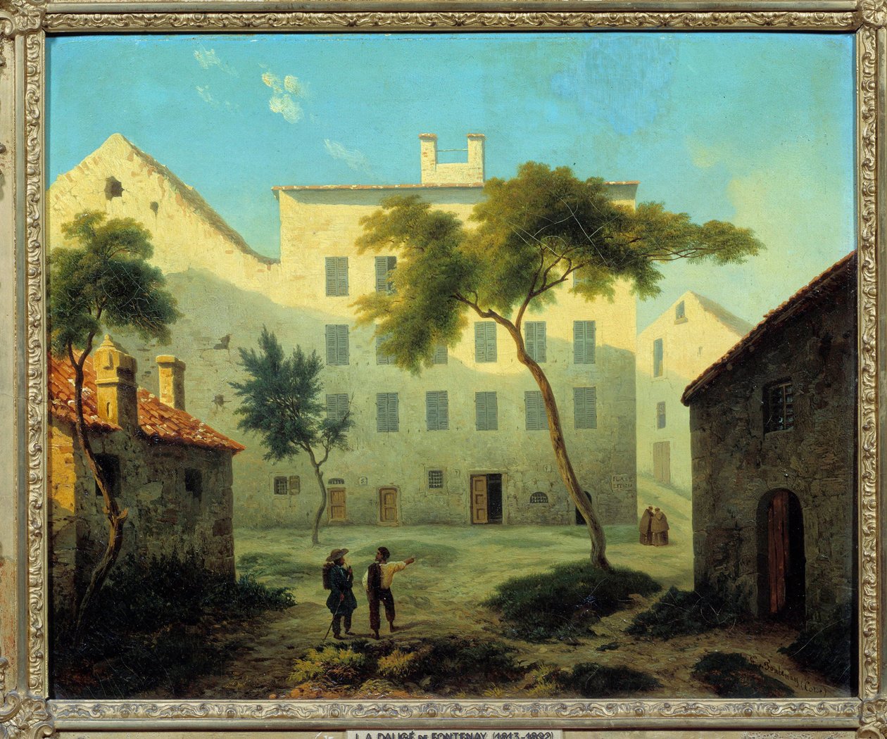 Veduta del luogo di nascita di Napoleone Bonaparte ad Ajaccio in Corsica da Leonard Alexis Dalige de Fontenay