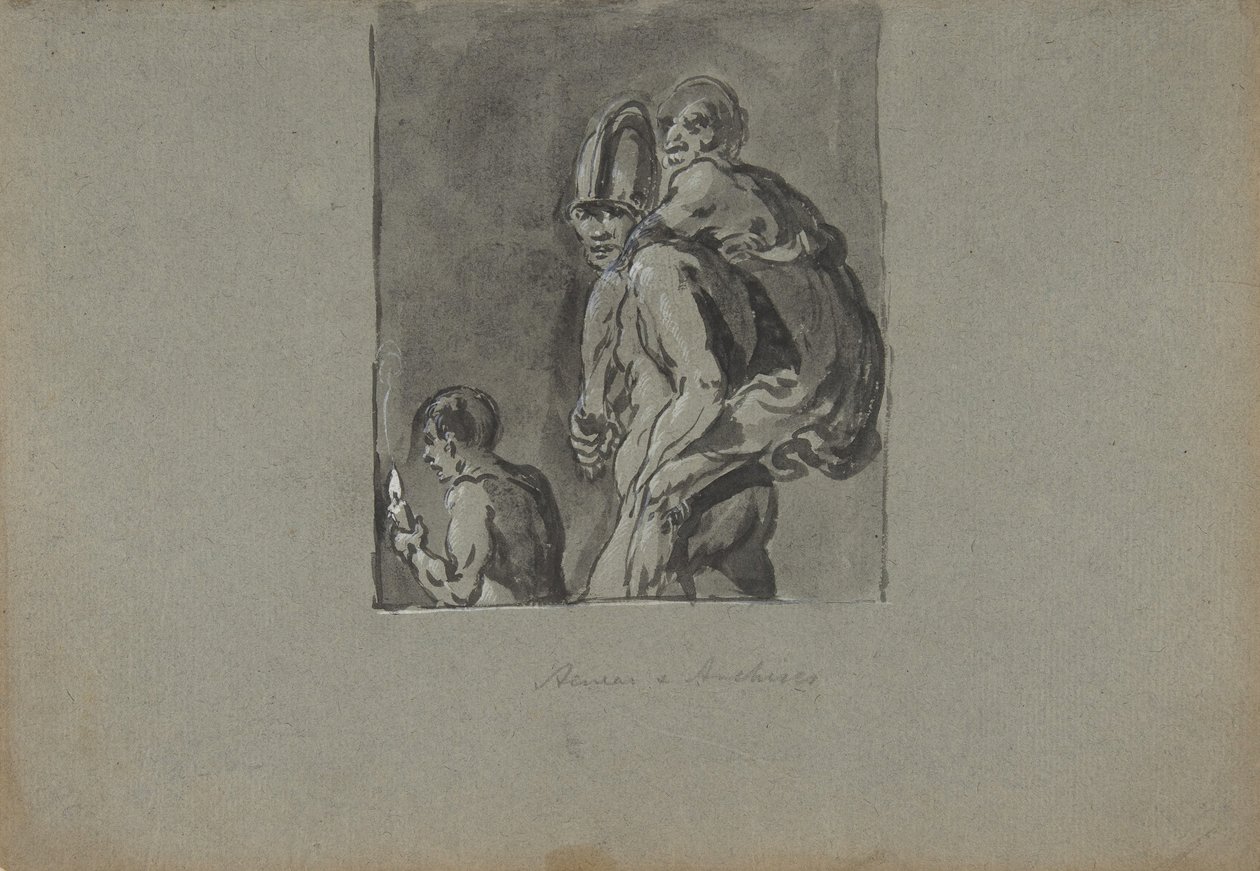 Enea e Anchise, 1611-74 da Leonard Bramer