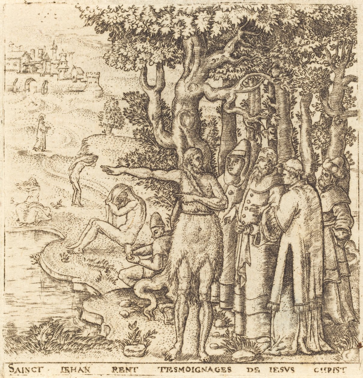 Giovanni Battista testimonia per Cristo da Leonard Gaultier