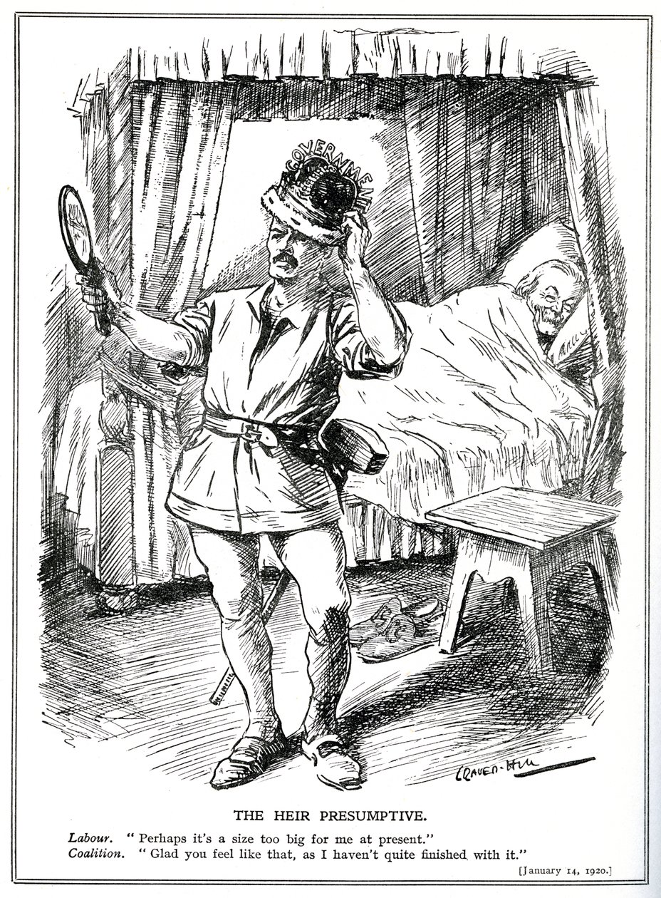 La sfida a Lloyd George e al governo di coalizione da parte del Partito Laburista, gennaio 1920 da Leonard Raven Hill