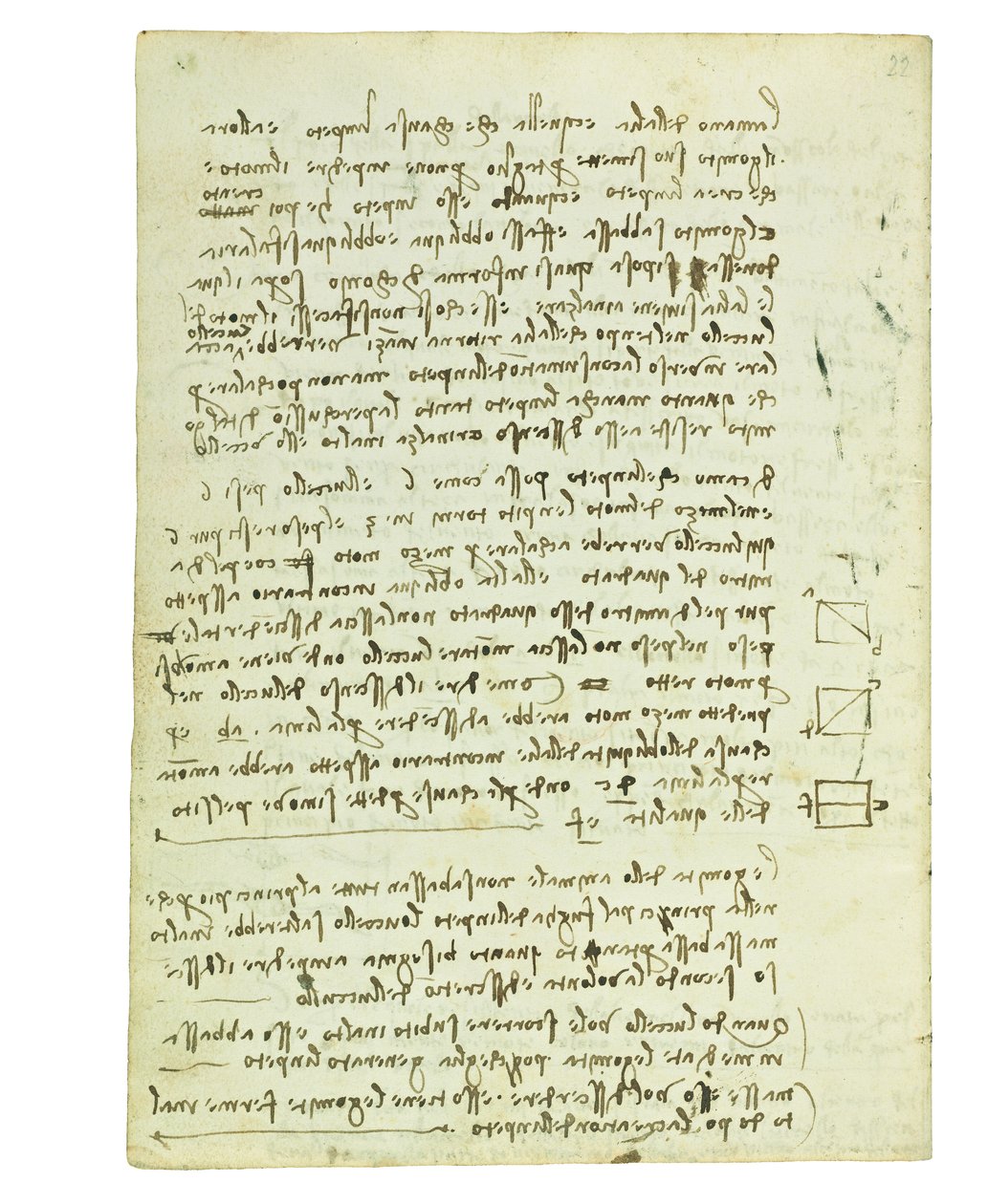 Codice sul volo degli uccelli, Folio 14 verso da Leonardo da Vinci