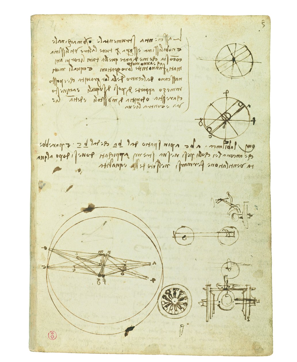 Codice sul volo degli uccelli, Folio 3 recto da Leonardo da Vinci