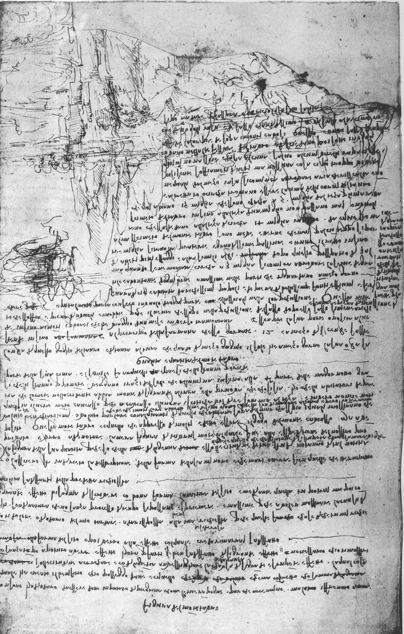 Fol.145v-b, pagina dal taccuino di Da Vinci da Leonardo da Vinci
