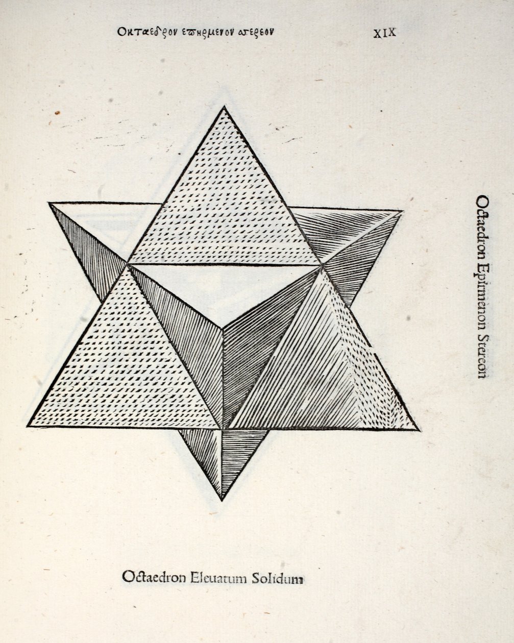Octocedron elevatum solidum, illustrazione da 