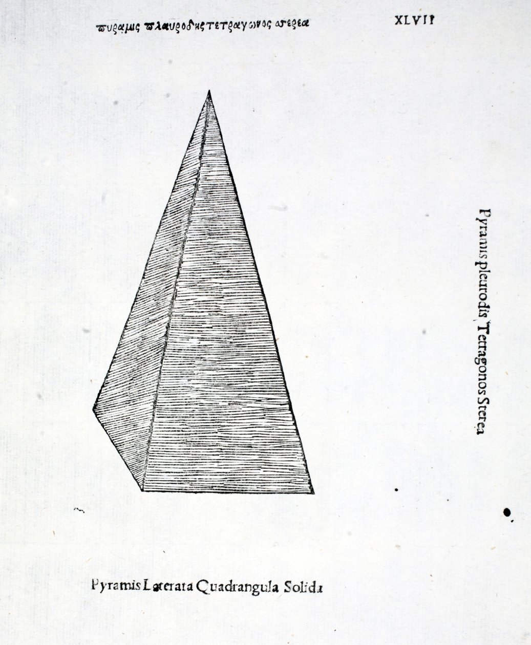 Pyramis laterata quadrangula solida, illustrazione da 