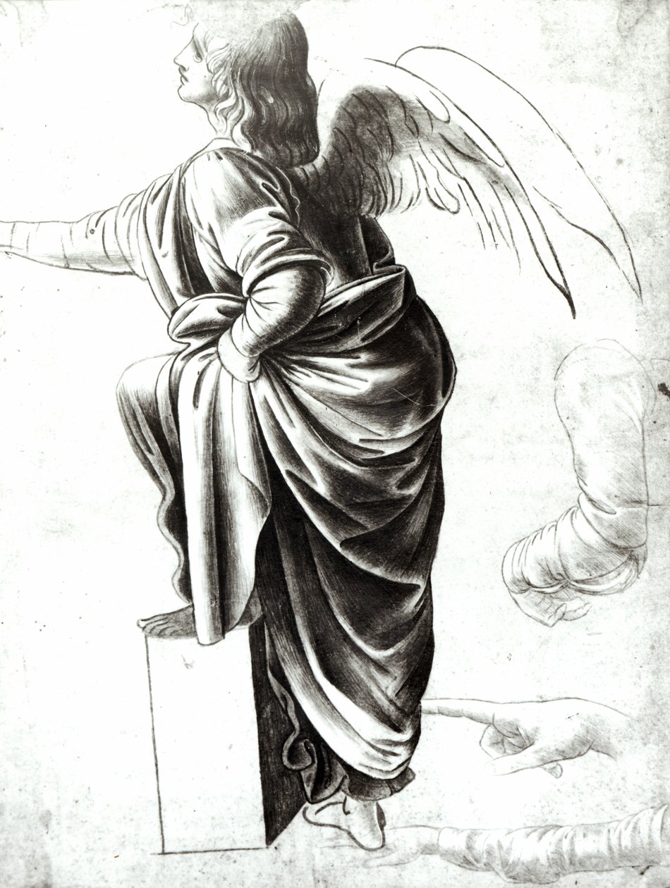 Studio di un angelo da Leonardo da Vinci