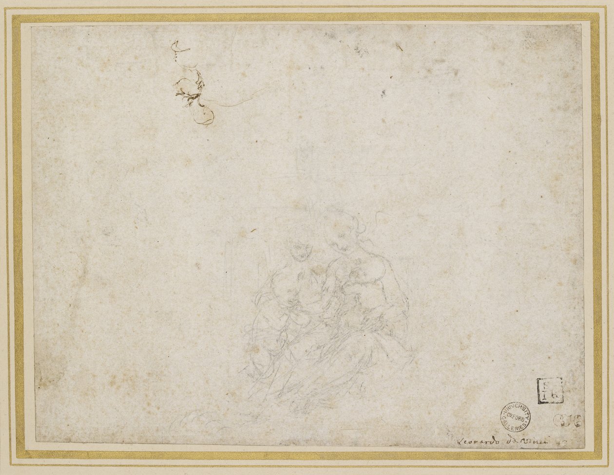 La Vergine e il Bambino adorati da Leonardo da Vinci